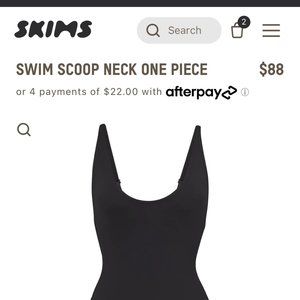 SKIMS SCOOP NECK ONE PIECE